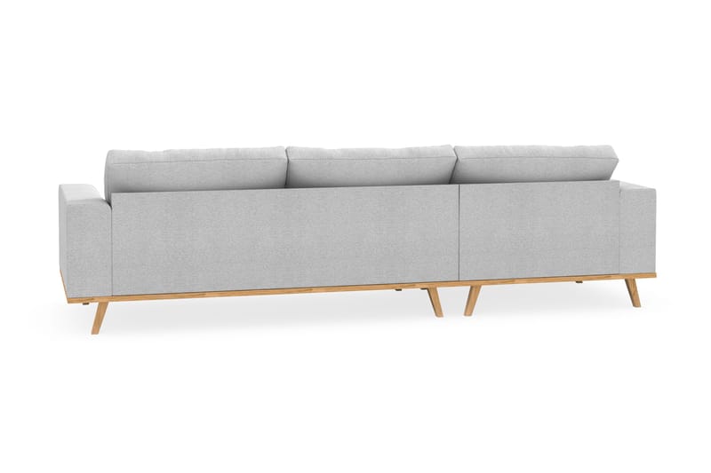 Copenhagen 4-sits Vänstervänd L-formad Divansoffa i Tyg - Ljusgrå - Möbler - Vardagsrum - Soffor - Divansoffa & schäslong