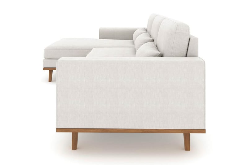 Copenhagen 4-sits Vänstervänd L-formad Divansoffa i Tyg - Ljusgrå - Möbler - Vardagsrum - Soffor - Divansoffa & schäslong