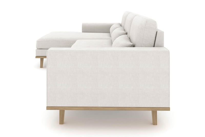 Copenhagen 4-sits Vänstervänd L-formad Divansoffa i Tyg - Ljusgrå - Möbler - Vardagsrum - Soffor - Divansoffa & schäslong