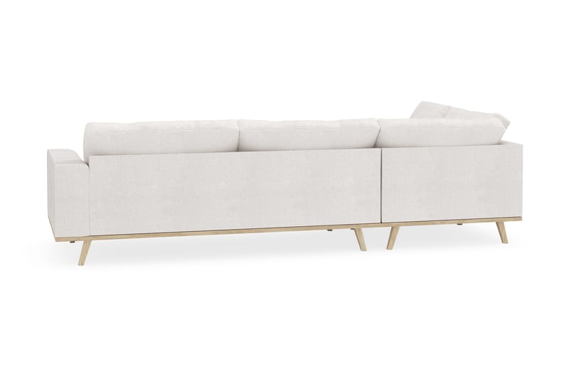 Copenhagen 4-sits Vänstervänd L-formad Schäslongsoffa i Bouclé - Vit - Möbler - Vardagsrum - Soffor - Divansoffa & schäslong