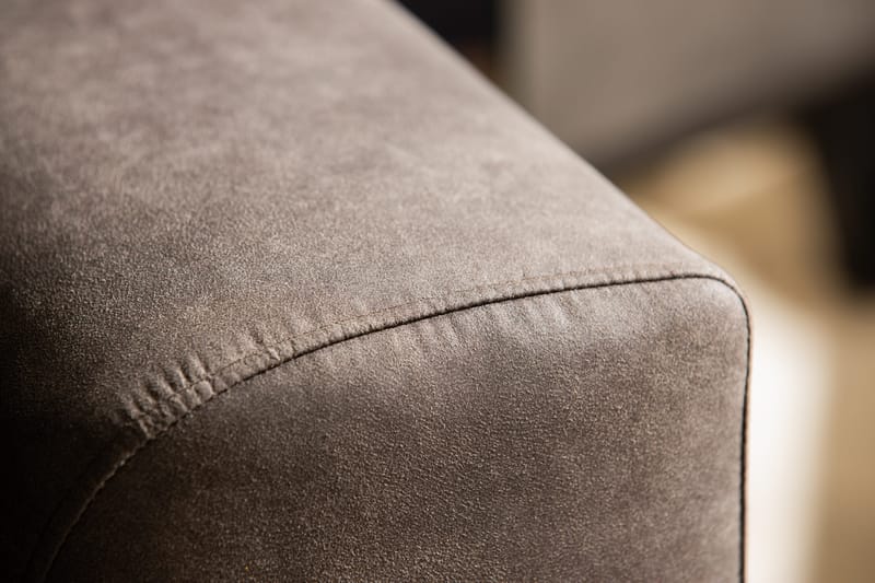 Copenhagen 4-sits Vänstervänd L-formad Schäslongsoffa i Konstläder - Mörkgrå - Möbler - Vardagsrum - Soffor - Divansoffa & schäslong