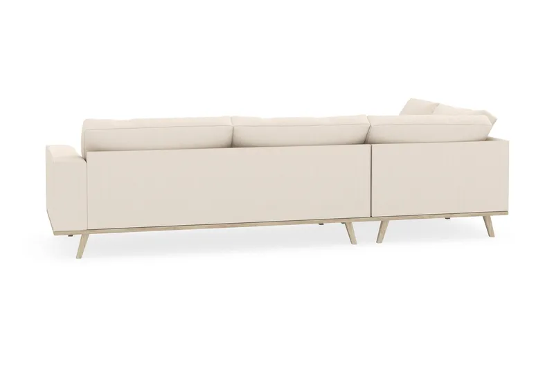 Copenhagen 4-sits Vänstervänd L-formad Schäslongsoffa i Manchester - Beige - Möbler - Vardagsrum - Soffor - Divansoffa & schäslong