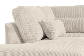 Copenhagen 4-sits Vänstervänd L-formad Schäslongsoffa i Manchester - Beige - Möbler - Vardagsrum - Soffor - Divansoffa & schäslong