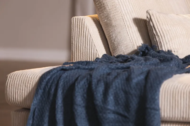 Copenhagen 4-sits Vänstervänd L-formad Schäslongsoffa i Manchester - Beige - Möbler - Vardagsrum - Soffor - Divansoffa & schäslong