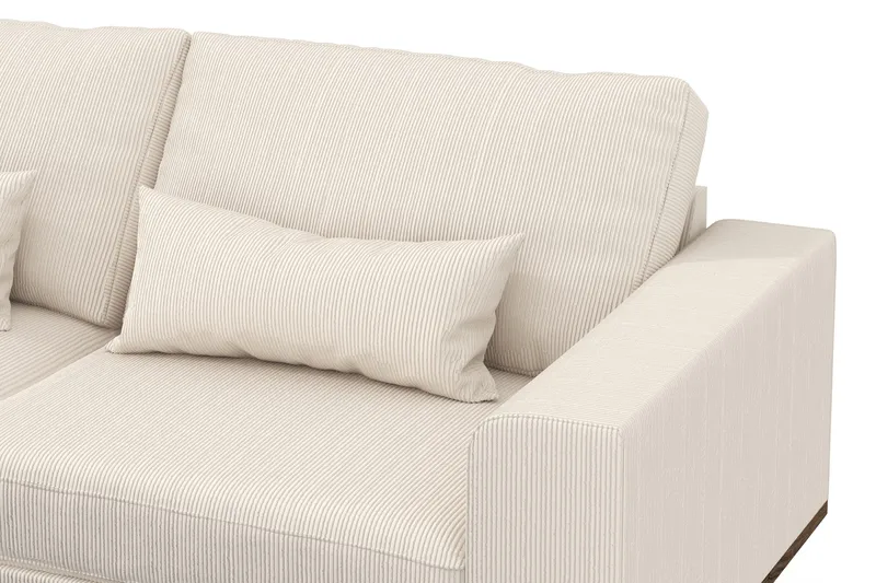 Copenhagen 4-sits Vänstervänd L-formad Schäslongsoffa i Manchester - Beige - Möbler - Vardagsrum - Soffor - Divansoffa & schäslong