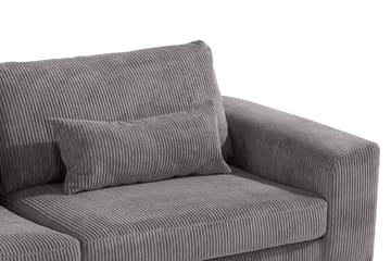 Copenhagen 4-sits Vänstervänd L-formad Schäslongsoffa i Manchester - Mörkgrå - Möbler - Vardagsrum - Soffor - Divansoffa & schäslong