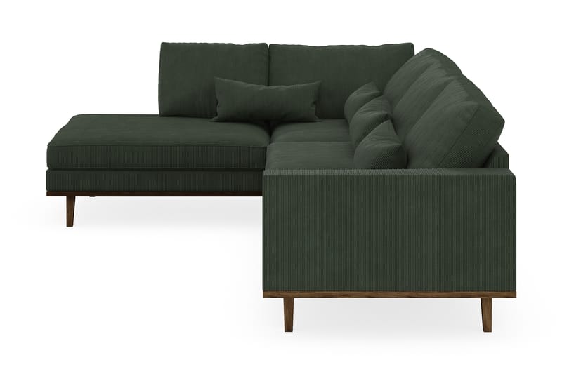 Copenhagen 4-sits Vänstervänd L-formad Schäslongsoffa i Manchester - Mörkgrön - Möbler - Vardagsrum - Soffor - Divansoffa & schäslong