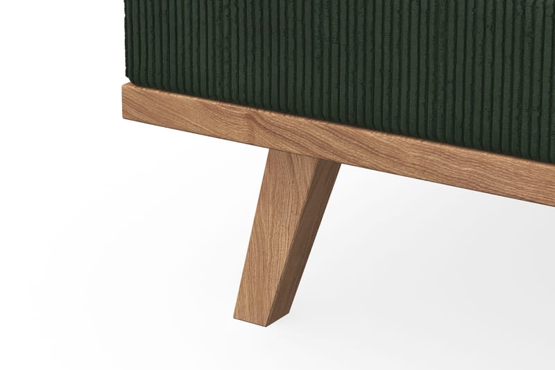 Copenhagen 4-sits Vänstervänd L-formad Schäslongsoffa i Manchester - Mörkgrön - Möbler - Vardagsrum - Soffor - Divansoffa & schäslong