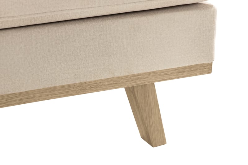Copenhagen 4-sits Vänstervänd L-formad Schäslongsoffa i Sammet - Beige - Möbler - Vardagsrum - Soffor - Divansoffa & schäslong