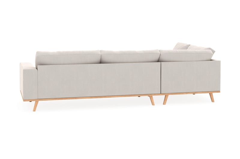 Copenhagen 4-sits Vänstervänd L-formad Schäslongsoffa i Sammet - Krämvit - Möbler - Vardagsrum - Soffor - Divansoffa & schäslong