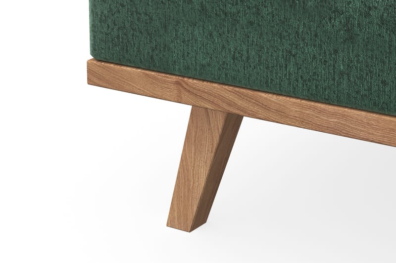 Copenhagen 4-sits Vänstervänd L-formad Schäslongsoffa i Sammet - Mörkgrön - Möbler - Vardagsrum - Soffor - Divansoffa & schäslong