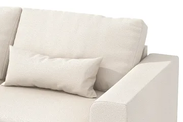 Copenhagen 4-sits Vänstervänd L-formad Schäslongsoffa i Tyg - Beige - Möbler - Vardagsrum - Soffor - Divansoffa & schäslong