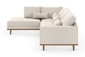 Copenhagen 4-sits Vänstervänd L-formad Schäslongsoffa i Tyg - Beige - Möbler - Vardagsrum - Soffor - Divansoffa & schäslong