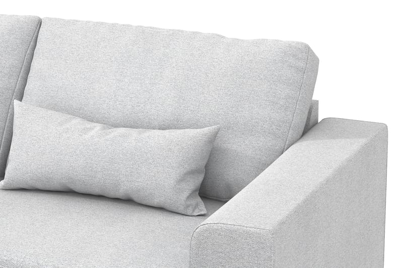 Copenhagen 4-sits Vänstervänd L-formad Schäslongsoffa i Tyg - Ljusgrå - Möbler - Vardagsrum - Soffor - Divansoffa & schäslong