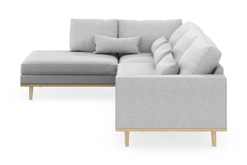 Copenhagen 4-sits Vänstervänd L-formad Schäslongsoffa i Tyg - Ljusgrå - Möbler - Vardagsrum - Soffor - Divansoffa & schäslong