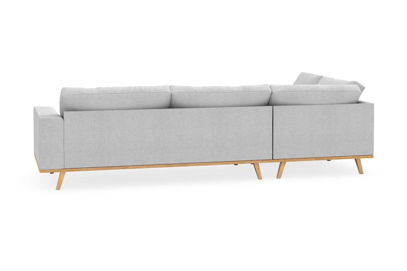 Copenhagen 4-sits Vänstervänd L-formad Schäslongsoffa i Tyg - Ljusgrå - Möbler - Vardagsrum - Soffor - Divansoffa & schäslong