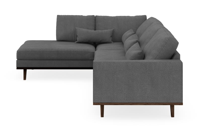 Copenhagen 4-sits Vänstervänd L-formad Schäslongsoffa i Tyg - Mörkgrå - Möbler - Vardagsrum - Soffor - Divansoffa & schäslong