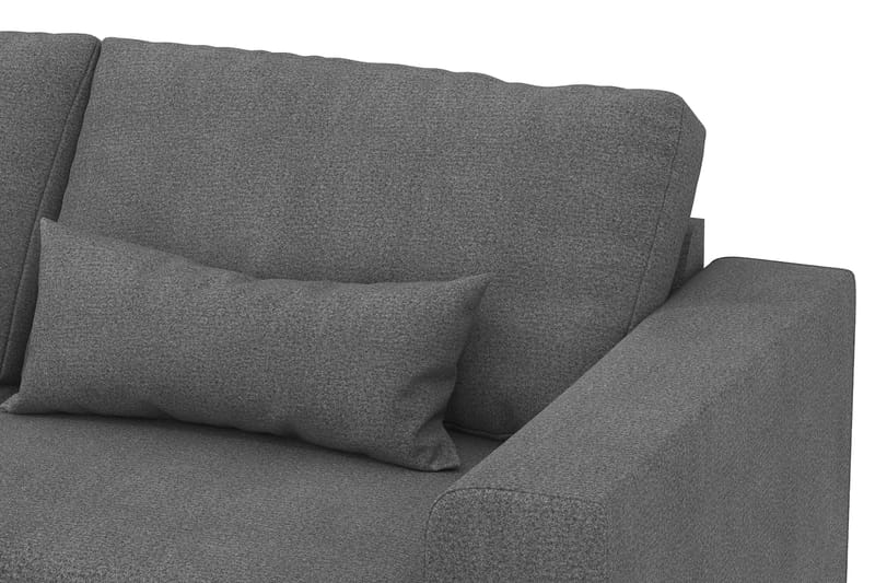 Copenhagen 4-sits Vänstervänd L-formad Schäslongsoffa i Tyg - Mörkgrå - Möbler - Vardagsrum - Soffor - Divansoffa & schäslong