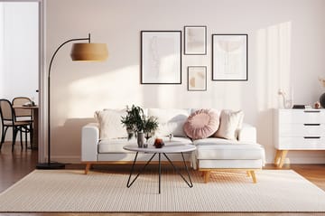 Copenhagen Compact 3-sits Vändbar L-formad Divansoffa i Tyg - Ljusgrå - Möbler - Vardagsrum - Soffor - Divansoffa & schäslong