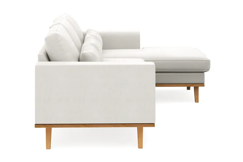 Copenhagen Compact 3-sits Vändbar L-formad Divansoffa i Tyg - Ljusgrå - Möbler - Vardagsrum - Soffor - Divansoffa & schäslong