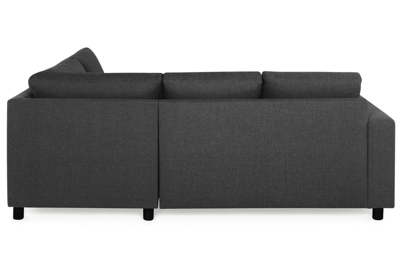 Crazy 3-sits Högervänd L-formad Schäslongsoffa i Tyg - Antracit - Möbler - Vardagsrum - Soffor - Divansoffa & schäslong