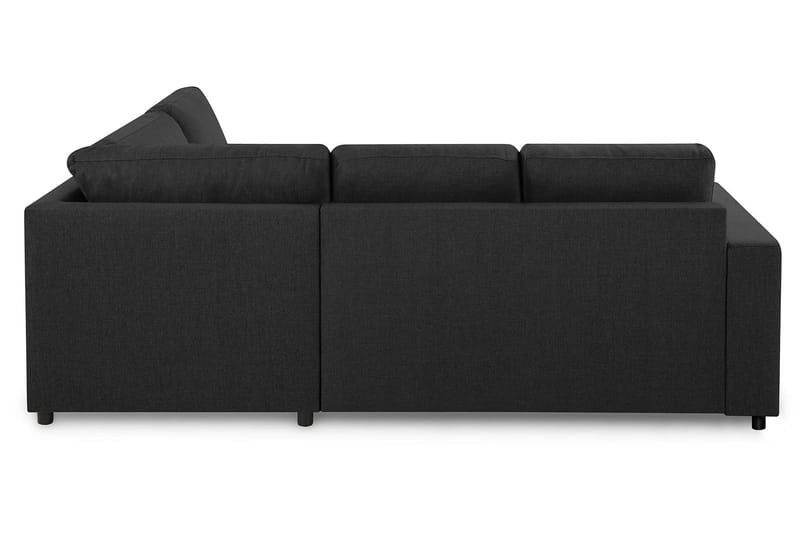 Crazy 3-sits Högervänd L-formad Schäslongsoffa i Tyg - Antracit - Möbler - Vardagsrum - Soffor - Divansoffa & schäslong