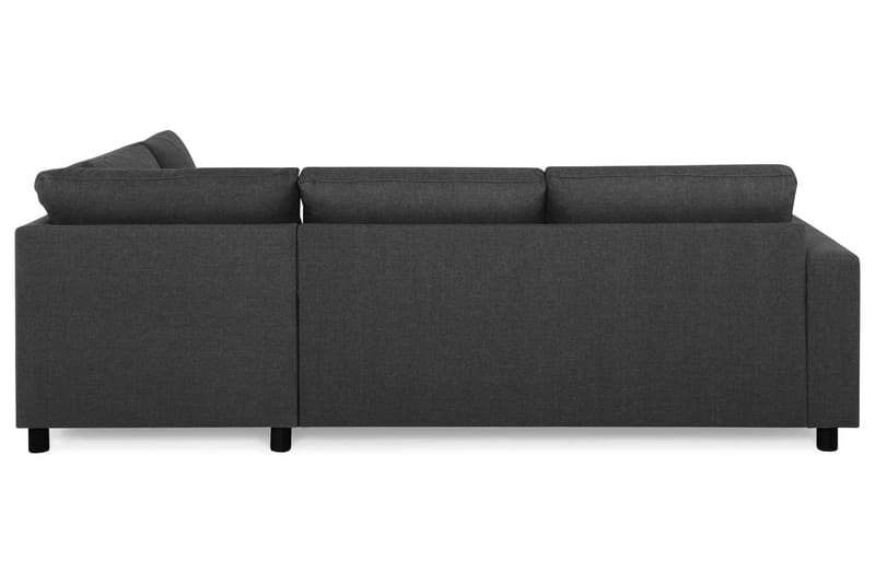 Crazy 3-sits Högervänd L-formad Schäslongsoffa i Tyg - Antracit - Möbler - Vardagsrum - Soffor - Divansoffa & schäslong