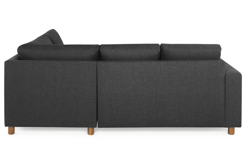Crazy 3-sits Högervänd L-formad Schäslongsoffa i Tyg - Antracit - Möbler - Vardagsrum - Soffor - Divansoffa & schäslong