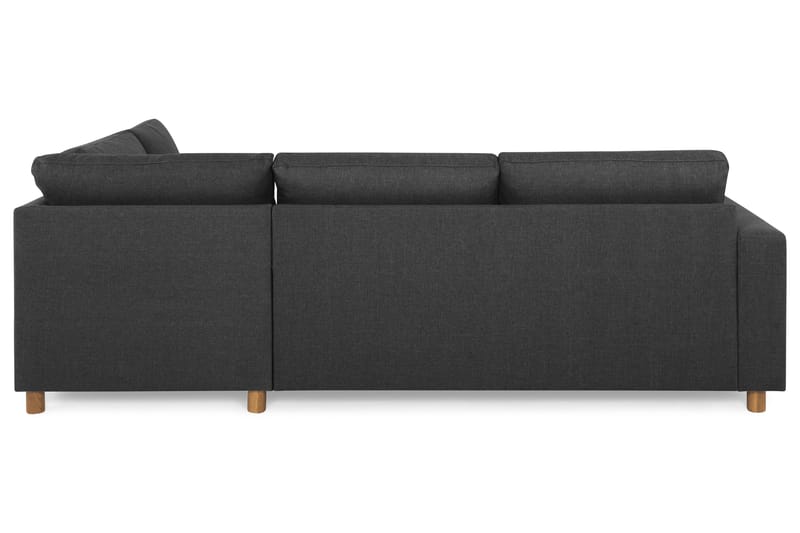 Crazy 3-sits Högervänd L-formad Schäslongsoffa i Tyg - Antracit - Möbler - Vardagsrum - Soffor - Divansoffa & schäslong