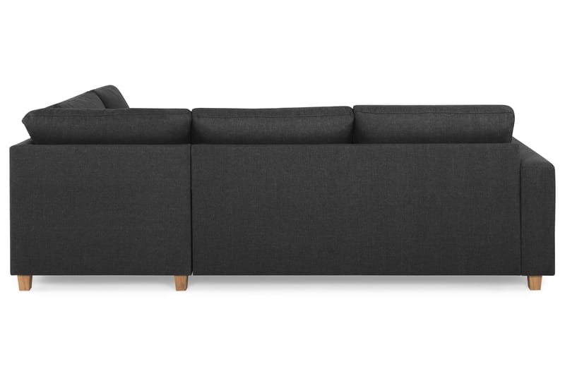 Crazy 3-sits Högervänd L-formad Schäslongsoffa i Tyg - Antracit - Möbler - Vardagsrum - Soffor - Divansoffa & schäslong