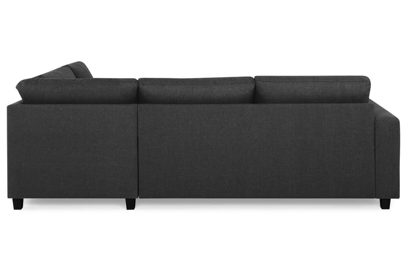 Crazy 3-sits Högervänd L-formad Schäslongsoffa i Tyg - Antracit - Möbler - Vardagsrum - Soffor - Divansoffa & schäslong