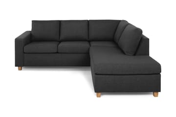 Crazy 3-sits Högervänd L-formad Schäslongsoffa i Tyg