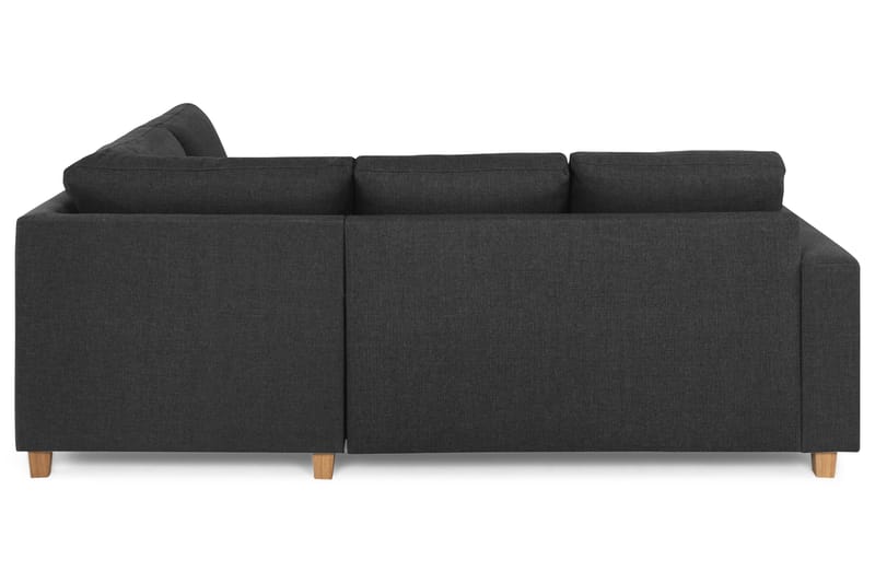 Crazy 3-sits Högervänd L-formad Schäslongsoffa i Tyg - Antracit - Möbler - Vardagsrum - Soffor - Divansoffa & schäslong
