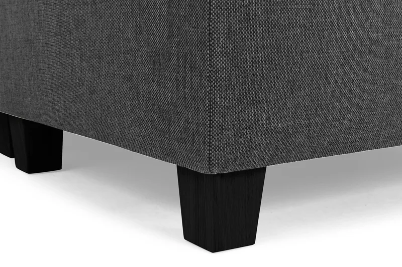 Crazy 3-sits Högervänd L-formad Schäslongsoffa i Tyg - Antracit - Möbler - Vardagsrum - Soffor - Divansoffa & schäslong