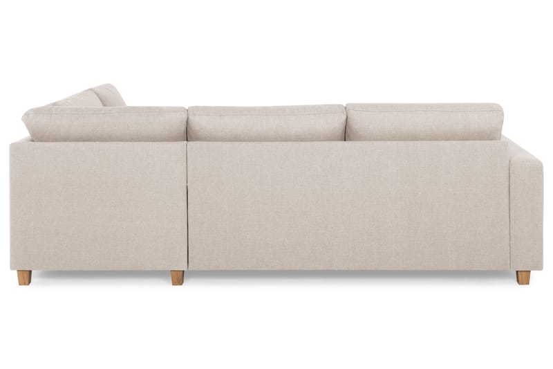 Crazy 3-sits Högervänd L-formad Schäslongsoffa i Tyg - Beige - Möbler - Vardagsrum - Soffor - Divansoffa & schäslong