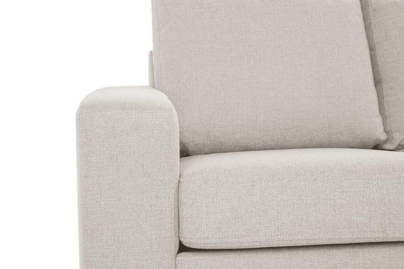 Crazy 3-sits Högervänd L-formad Schäslongsoffa i Tyg - Beige - Möbler - Vardagsrum - Soffor - Divansoffa & schäslong