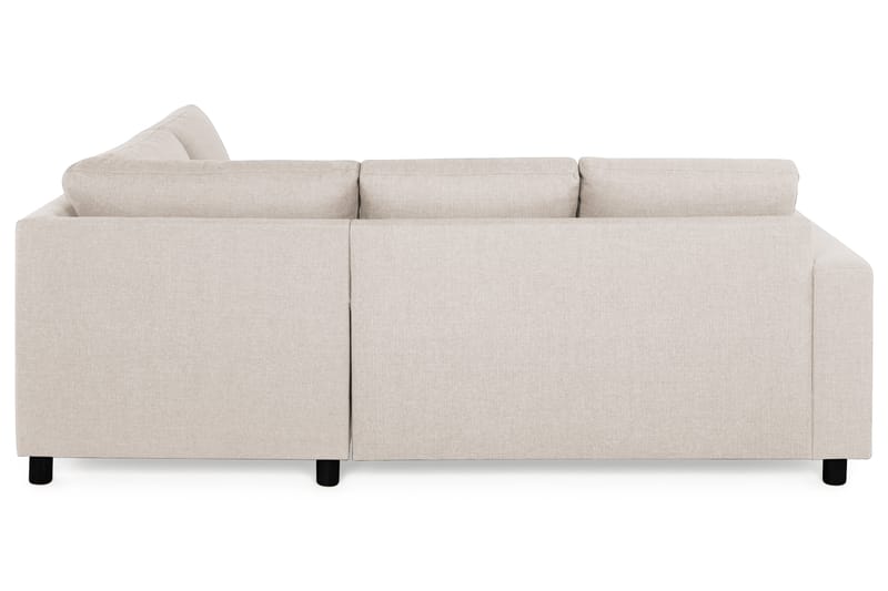 Crazy 3-sits Högervänd L-formad Schäslongsoffa i Tyg - Beige - Möbler - Vardagsrum - Soffor - Divansoffa & schäslong