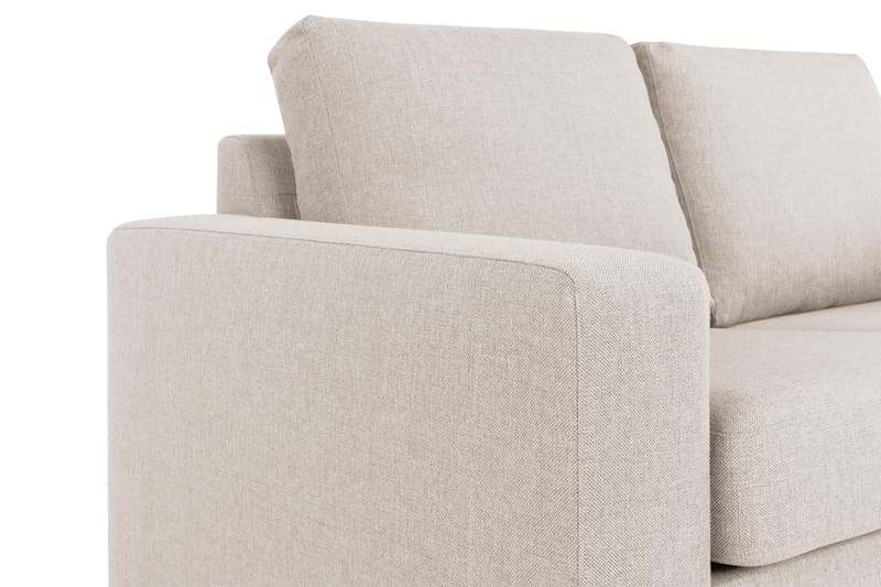 Crazy 3-sits Högervänd L-formad Schäslongsoffa i Tyg - Beige - Möbler - Vardagsrum - Soffor - Divansoffa & schäslong