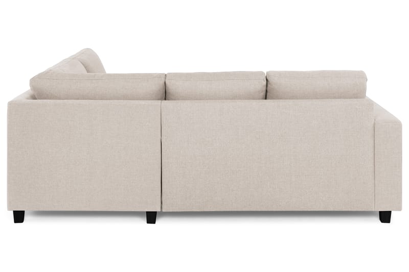 Crazy 3-sits Högervänd L-formad Schäslongsoffa i Tyg - Beige - Möbler - Vardagsrum - Soffor - Divansoffa & schäslong