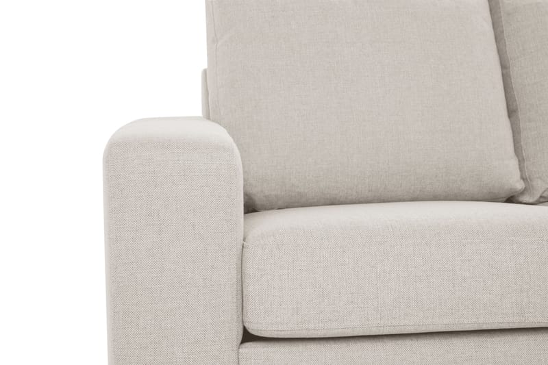 Crazy 3-sits Högervänd L-formad Schäslongsoffa i Tyg - Beige - Möbler - Vardagsrum - Soffor - Divansoffa & schäslong