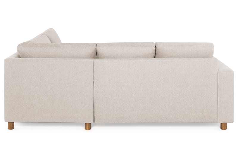 Crazy 3-sits Högervänd L-formad Schäslongsoffa i Tyg - Beige - Möbler - Vardagsrum - Soffor - Divansoffa & schäslong
