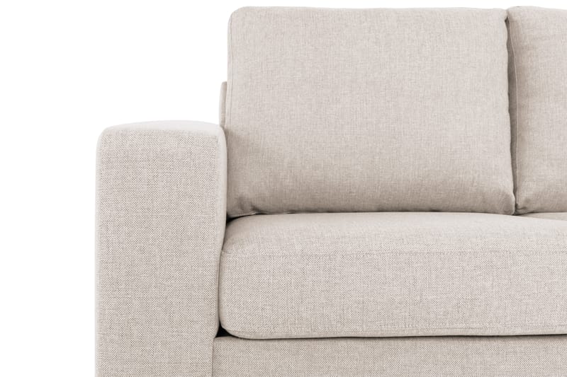 Crazy 3-sits Högervänd L-formad Schäslongsoffa i Tyg - Beige - Möbler - Vardagsrum - Soffor - Divansoffa & schäslong