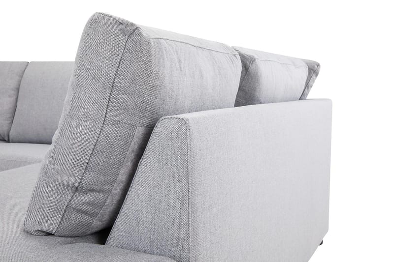 Crazy 3-sits Högervänd L-formad Schäslongsoffa i Tyg - Grå - Möbler - Vardagsrum - Soffor - Divansoffa & schäslong