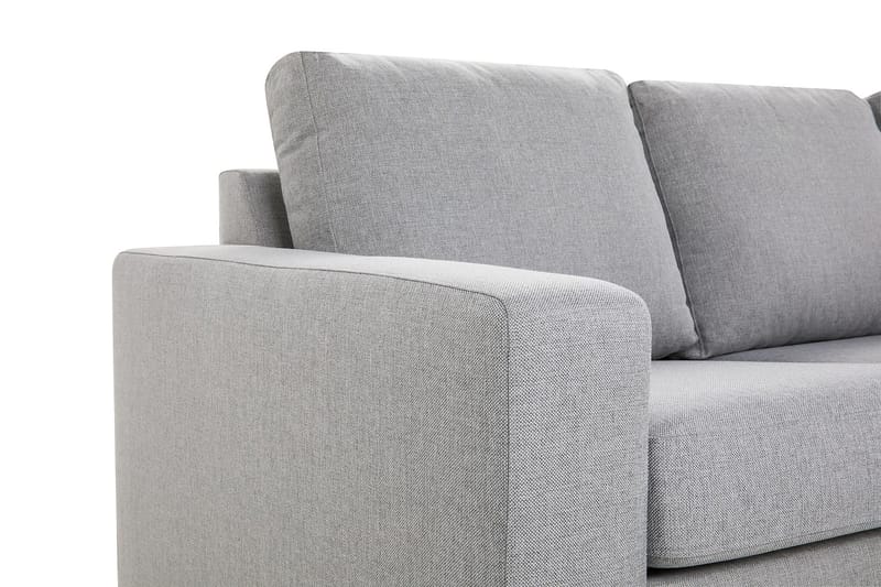 Crazy 3-sits Högervänd L-formad Schäslongsoffa i Tyg - Grå - Möbler - Vardagsrum - Soffor - Divansoffa & schäslong