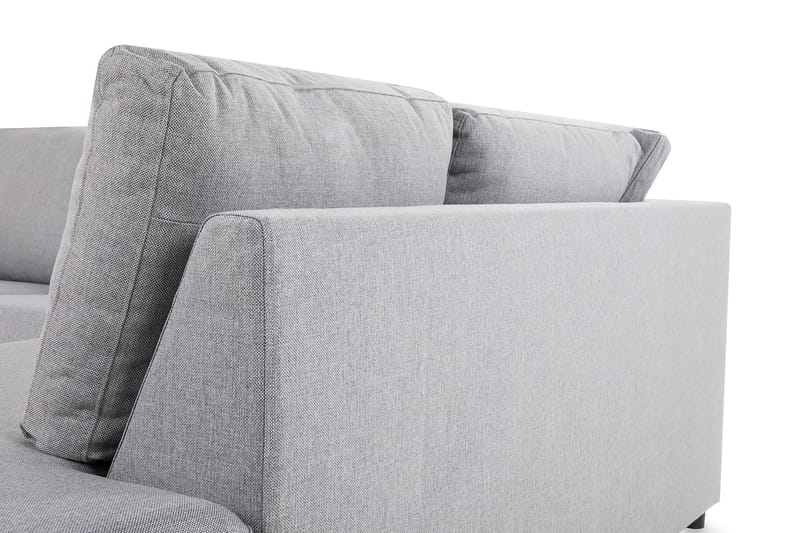 Crazy 3-sits Högervänd L-formad Schäslongsoffa i Tyg - Grå - Möbler - Vardagsrum - Soffor - Divansoffa & schäslong