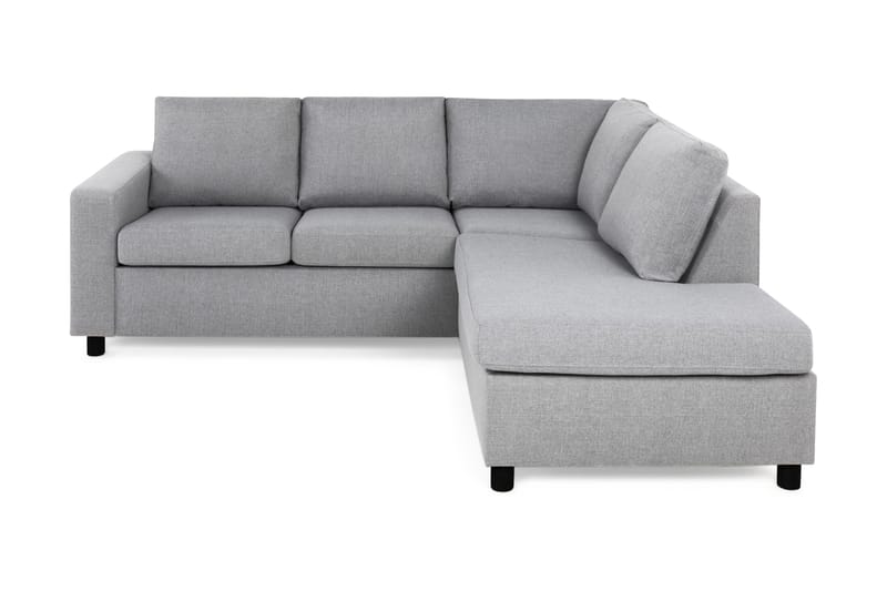Crazy 3-sits Högervänd L-formad Schäslongsoffa i Tyg - Grå - Möbler - Vardagsrum - Soffor - Divansoffa & schäslong