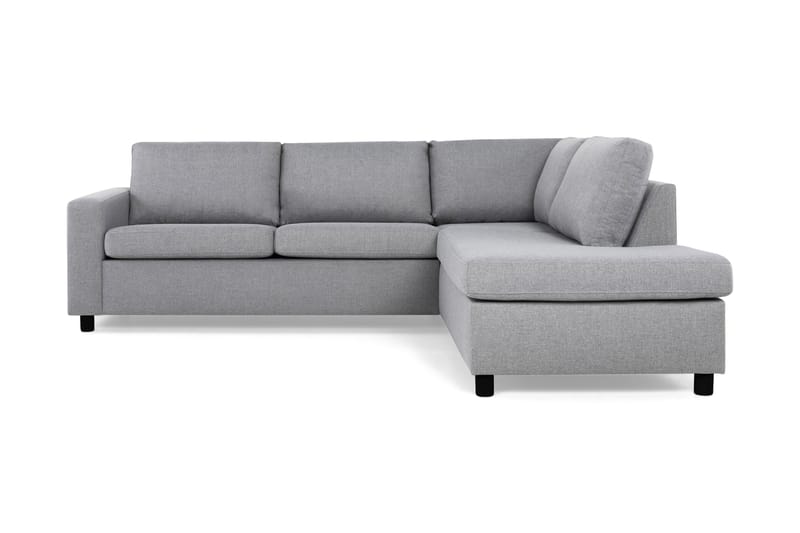Crazy 3-sits Högervänd L-formad Schäslongsoffa i Tyg - Grå - Möbler - Vardagsrum - Soffor - Divansoffa & schäslong