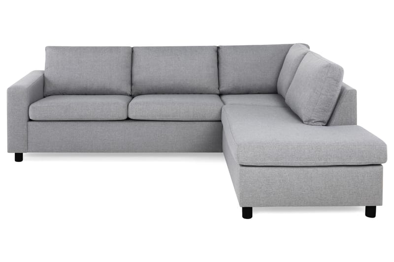 Crazy 3-sits Högervänd L-formad Schäslongsoffa i Tyg - Grå - Möbler - Vardagsrum - Soffor - Divansoffa & schäslong