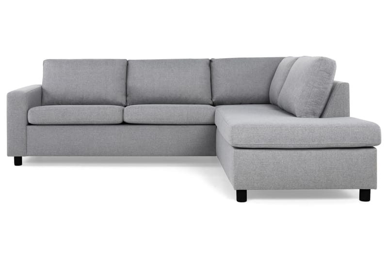 Crazy 3-sits Högervänd L-formad Schäslongsoffa i Tyg - Grå - Möbler - Vardagsrum - Soffor - Divansoffa & schäslong