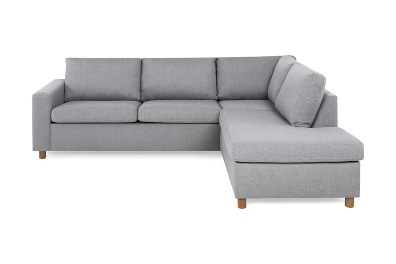 Crazy 3-sits Högervänd L-formad Schäslongsoffa i Tyg - Grå - Möbler - Vardagsrum - Soffor - Divansoffa & schäslong